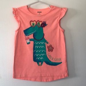 Gymboree Girl’s Cap sleeve Alligator Top